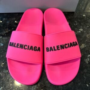 Balenciaga Hot Pink Slides